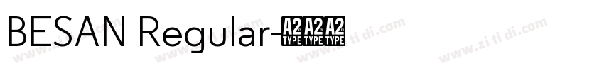 BESAN Regular字体转换